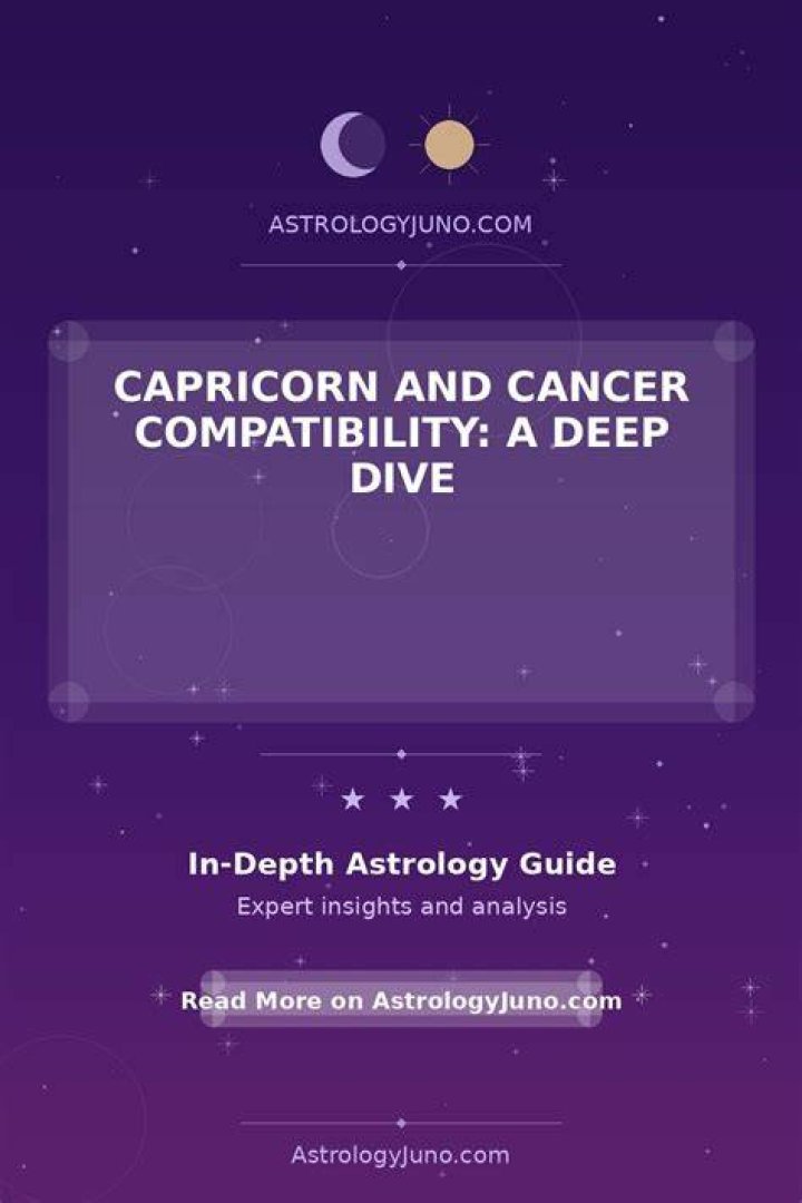 Cancer and Capricorn Compatibility: A Deep Dive into Their Relationship Dynamics
