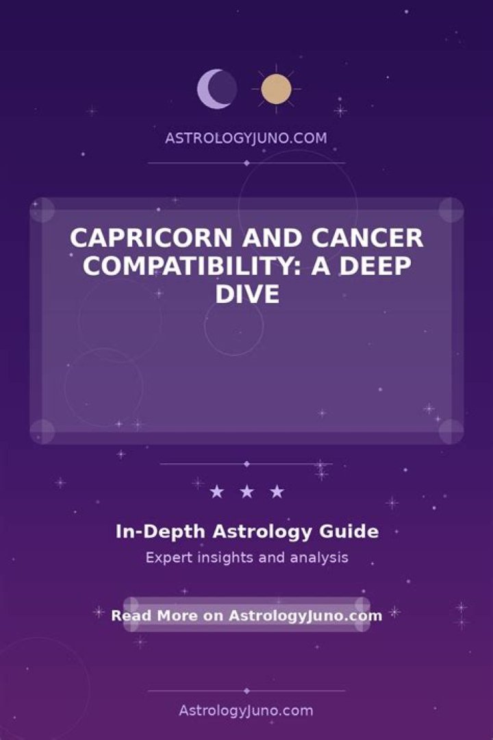 Capricorn and Cancer Compatibility: A Deep Dive Into Their Love Potential
