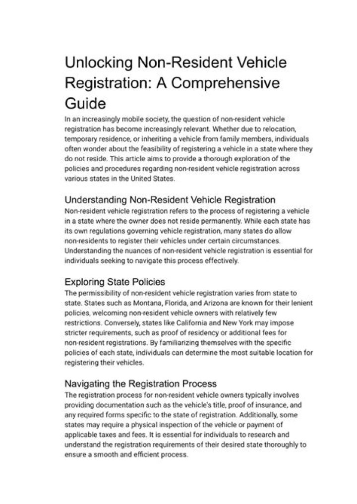 Comprehensive Guide to Secretary of State Vehicle Registration