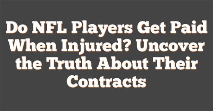 Do Injured NFL Players Get Paid? A Comprehensive Guide