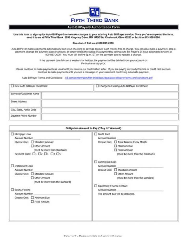 Fifth Third Auto Bill Payer Phone Number: A Comprehensive Guide