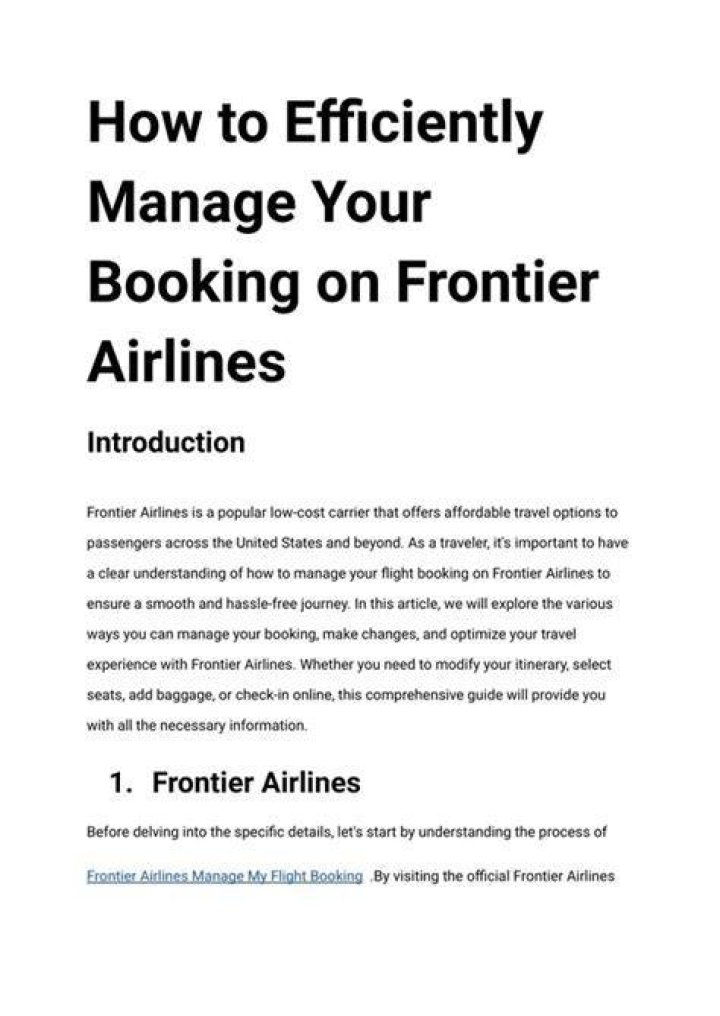 Frontier Airlines Tracker: Your Ultimate Guide to Flight Tracking and Travel Planning