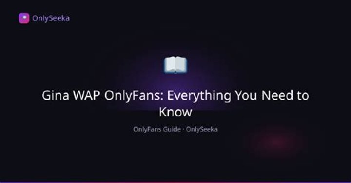 Gina Wap OnlyFans: A Comprehensive Guide to Her Rise and Impact