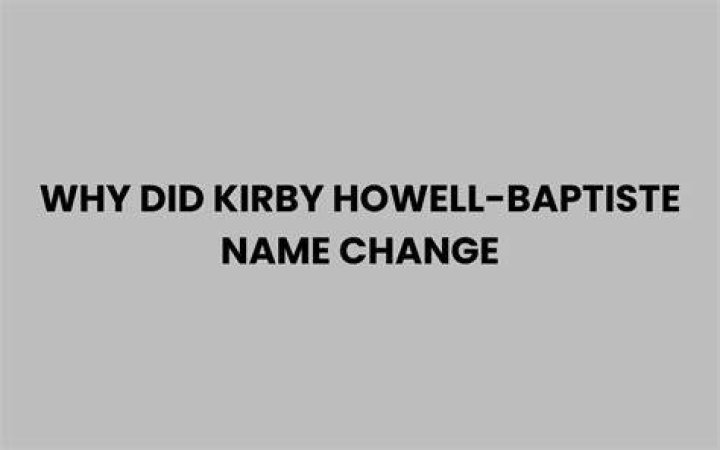 Kirby Howell-Baptiste Name Change: The Story Behind the Transformation