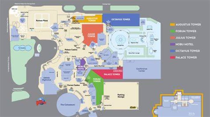 Map of Caesars Palace: Your Ultimate Guide to Exploring the Iconic Las Vegas Resort