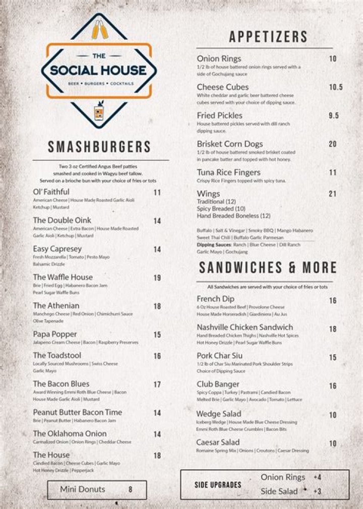 Social House Menu Fort Worth: Your Ultimate Guide to Dining Delights