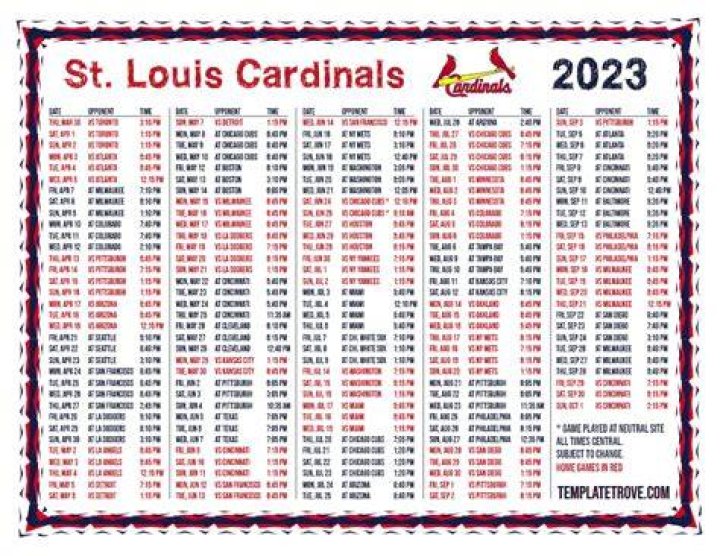 St. Louis Cardinals Game Schedule: Your Ultimate Guide to the 2023 Season
