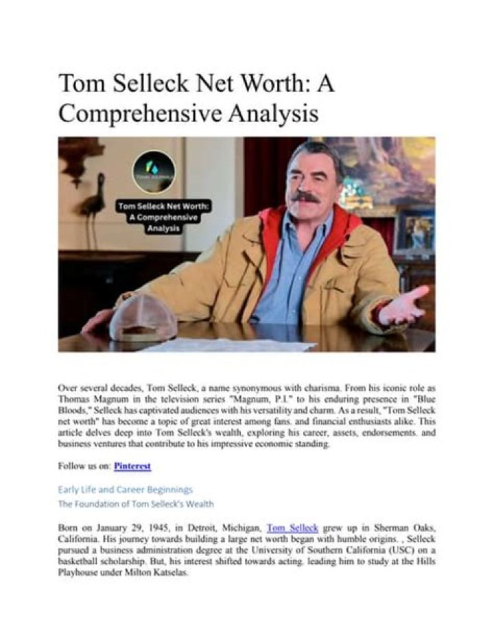 Tom Elleck Politics 2024: A Comprehensive Analysis