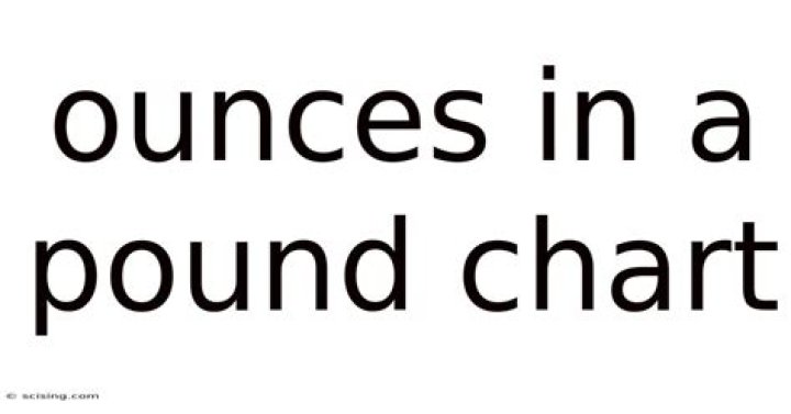 Understanding Ounces in a Pound: A Comprehensive Guide
