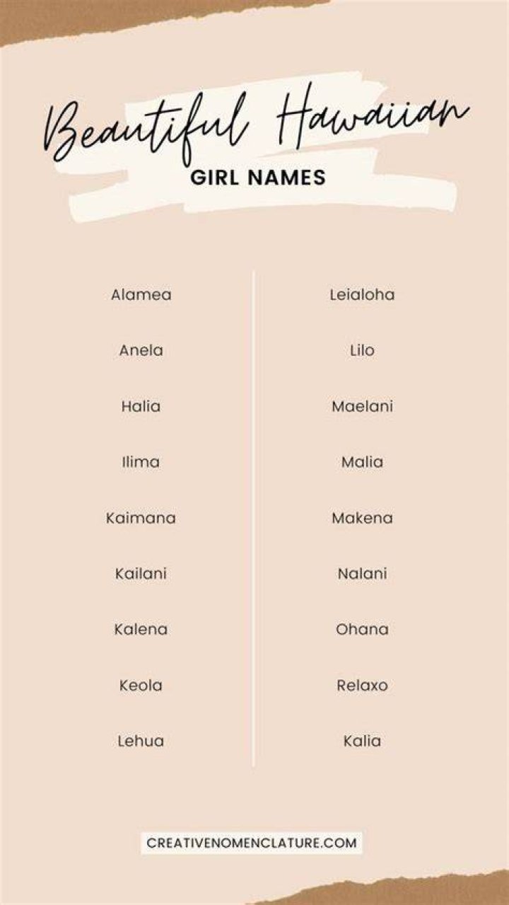 Unique Hawaiian Names for Girls: A Journey Into Cultural Beauty