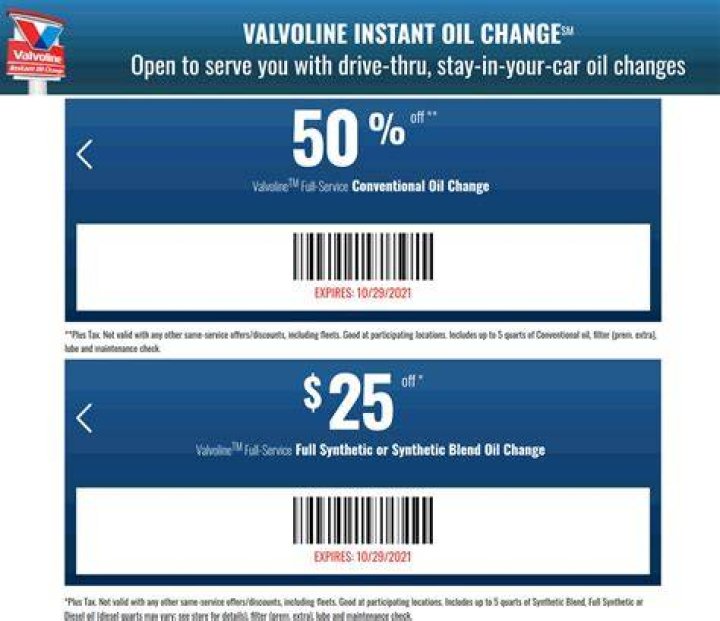 Valvoline $24.99 Synthetic Oil Change Coupon: Save Big on Premium Automotive Care