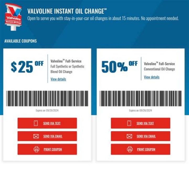 Valvoline 25 Off Coupon: Save Big on High-Quality Automotive Products
