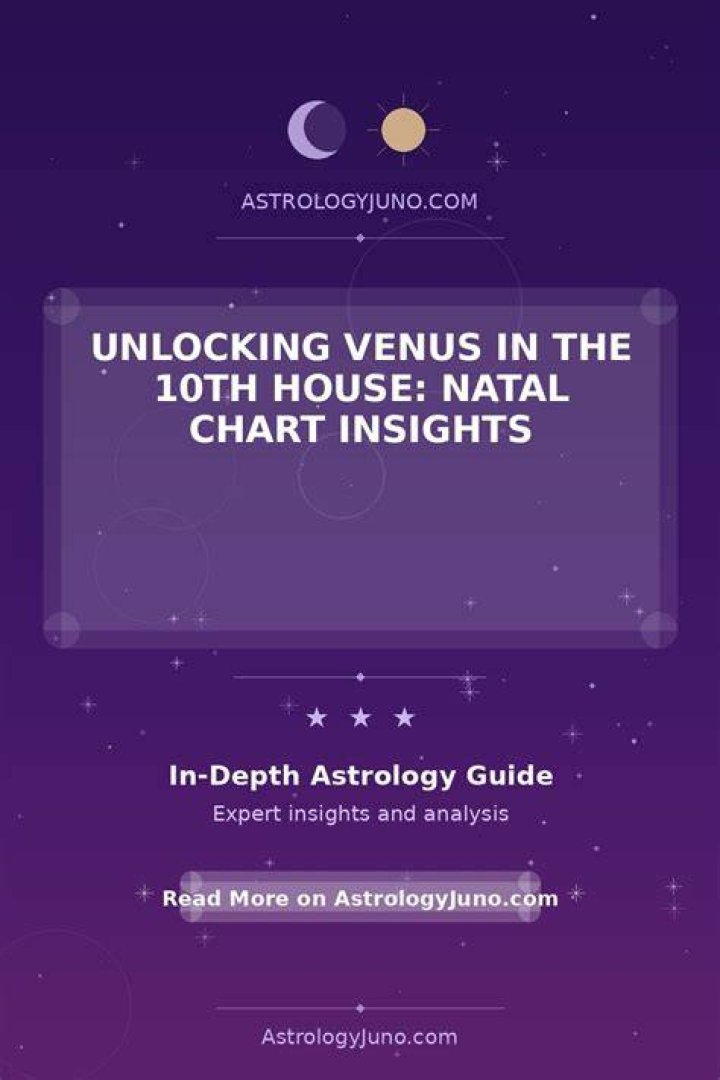 Venus in 10th House: Unlocking the Celestial Secrets for Career and Public Image